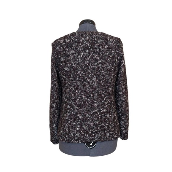 Madewell Firelight Marled Pullover Chunky Cable Knit Split Side Sweater Size L - Picture 2 of 10